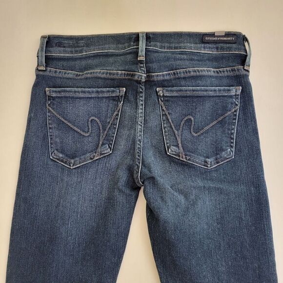 NEW 27 Citizens Of Humanity STRETCH Agnes Avedon Bleach Raw Edge Jeans NWOT - Picture 8 of 15